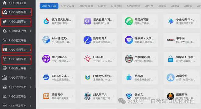 白杨SEO:ai搜索引擎优化工具有哪些?我常用的AIGC工具分享(图3) 白杨SEO:ai搜索引擎优化工具有哪些?我常用的AIGC工具分享(图3)